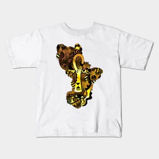 Gold Horus Ankh Kids T-Shirt